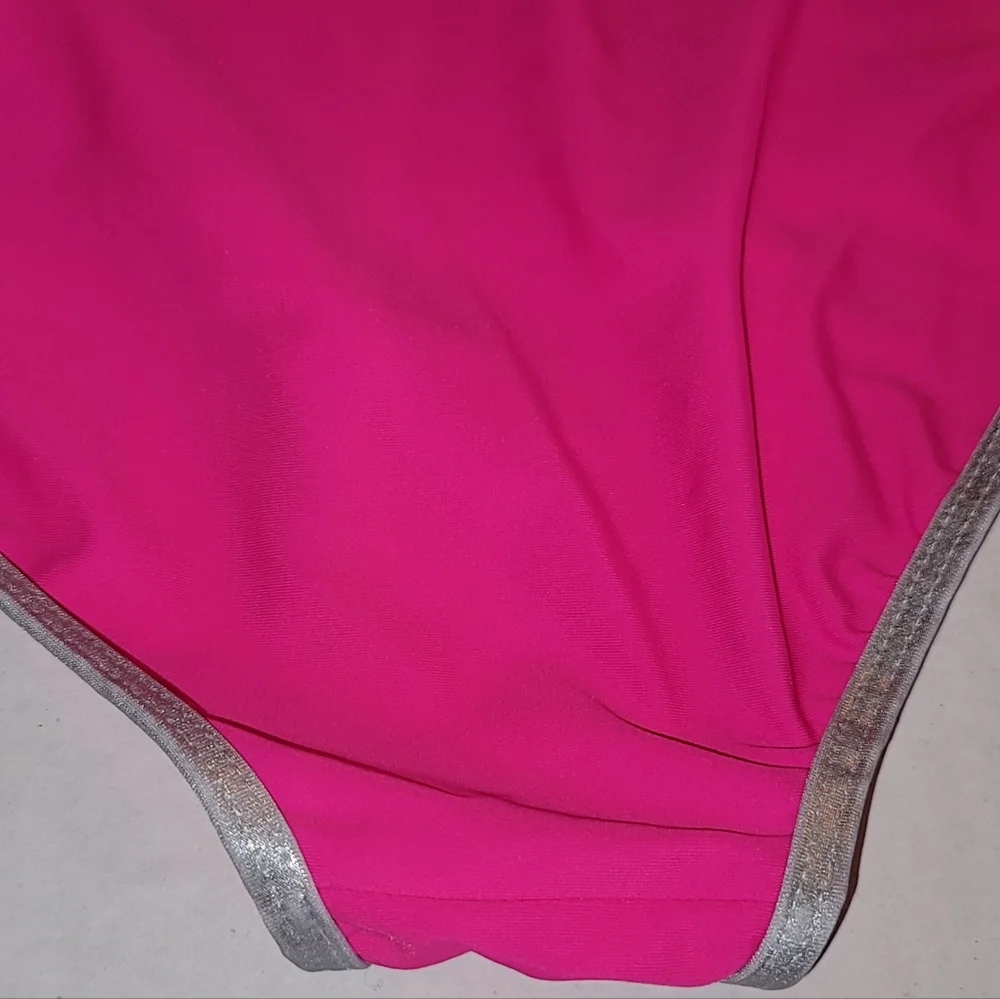 BiGCHILL Live for the Beach one piece pink swim suit bathing outfit  sz 14 16